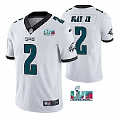 Men & Women & Youth Philadelphia Eagles #2 Darius Slay JR White Super Bowl LVII Patch Vapor Untouchable Limited Stitched Jersey,baseball caps,new era cap wholesale,wholesale hats